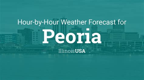 Continually striving to be your best resource for Peoria, IL Hourly Weather Forecasts. Be prepared for Peoria, IL's weather with this hourly forecast. Hour by hour predictions for temps, rain/snow chances, wind, dew point and more for the next 24-48 hours.